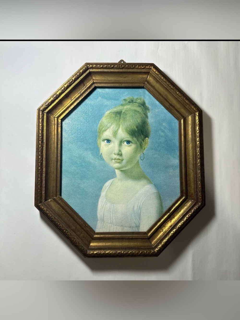 Pierre Narcisse Guerin The Artists Daughter Framed Art Print Italy Octagon 12x14